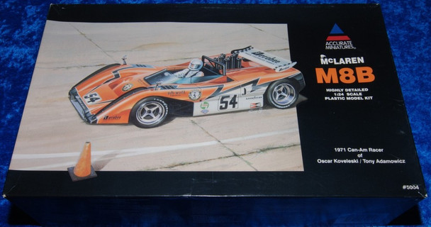 RESALE SHOP - Accurate Miniatures McLaren M8B 1971 CAN-AM Racer 1/24 Scale Model Kit c1998 - TERO-AM-5004-U1311