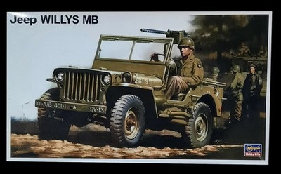 RESALE SHOP - Hasegawa Jeep Willys MB 1:24 Military Model Kit 2003 Sealed - TERO-HAGA-24501-U8109