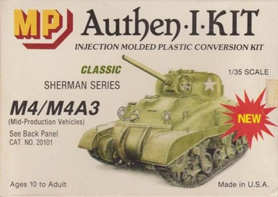 RESALE SHOP - MP Authen-I-Kit M4/M4A3 Mid Prod. Sherman Tank 1:35 Hull & Deck Conversion Kit - TERO-MP20101-U8199