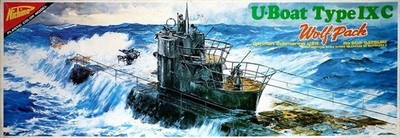 RESALE SHOP - Nichimo MTR German U-Boat Type IXC Wolf Pack Submarine 1:200 Model Kit c1974 - TERO-NMO-U-2010-U8053