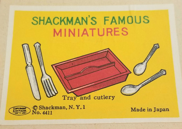 RESALE SHOP - VTG Shackman Tray And Cutlery #4111- additional Kitchen Utensils (Description) - LAHA-SHACKCUTLERY-U5037