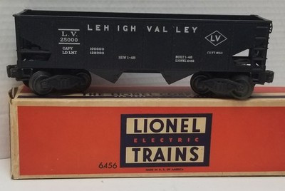 RESALE SHOP - Lionel #6456 Lehigh Valley Coal Hopper Car Rolling Stock O Scale - LYEI-6456-LN5001