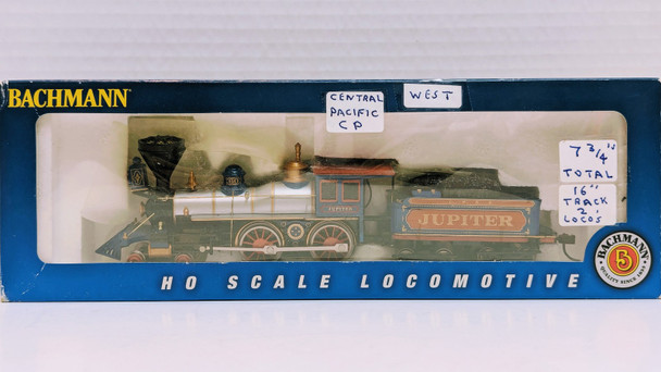 RESALE SHOP - Bachmann HO Scale Central Pacific 4-4-0 'American' Steam Locomotive 'Jupiter' - PAER-BAC51124-NOB5014
