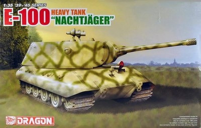 RESALE SHOP - DRAGON E-100 Heavy Tank "Nachtjager" 1:35 Model Kit c2007 - Sealed - - PAER-DRA-6011X-U7810