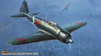 RESALE SHOP - Hasegawa Mitsubishi A6M3 ZERO Type22 1:48 Airplane Model Kit c1994 Sealed-READ - PAER-HAGA09117-U7942