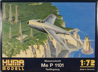 RESALE SHOP - HUMA Messerschmitt Testflugzeug Me P 1101 1:72 Model Jet Kit c1990 Sealed-READ - PAER-HUMA3001-U7911