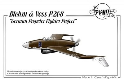 RESALE SHOP - PLANET Blohm & Voss P208 German Project 1:72 Model Aircraft Kit 1997 Sealed-READ - PAER-PM-188-NOB7987