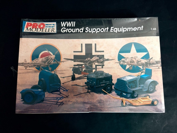 RESALE SHOP - ProModeler WW2 Ground Support Airport Equipment 1:48 Model Kit c1996 Sealed-READ - PAER-PRO-85-5930-U7907