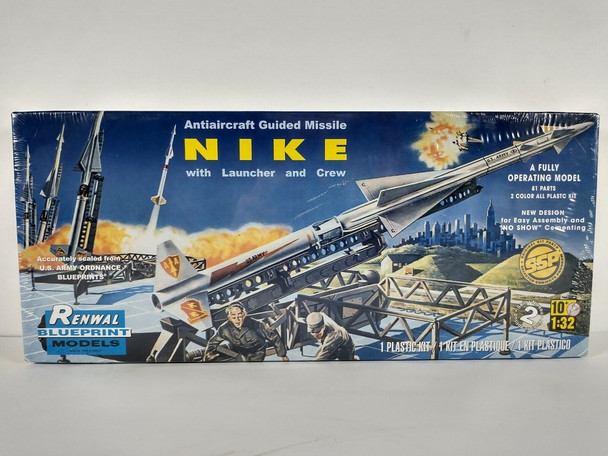 RESALE SHOP - Renwal NIKE Antiaircraft Guided Missile Sys., Launcher, Crew 1:32 Model Kit - PAER-RWL-7815-LN7870
