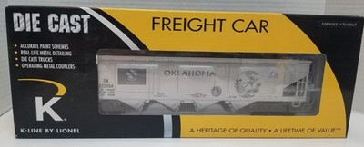 RESALE SHOP - K Line O Scale Oklahoma State Quarter Die Cast Scale Hopper Bank #6-22454 - RIOR-6-22454-NOB4803