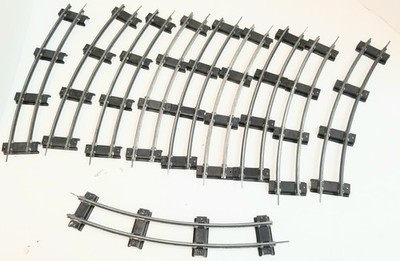 RESALE SHOP - American Flyer 36" Radius Curve Tracks (10) S Scale - RIOR-AMFLYER10-U4950