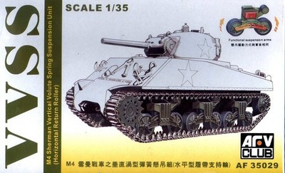 RESALE SHOP - AFV-VVSS Horizontal Return Roller Kit for 1:32 M4 Sherman Tank Model Sealed-READ - RSTY-AFV35029-NOB7983