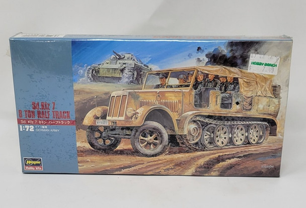 RESALE SHOP - Hasegawa 8 Ton Sd Kfz 7 Half Track 1:72 Model Kit c1991 Sealed-READ - RSTY-HAGA31111-LN7922