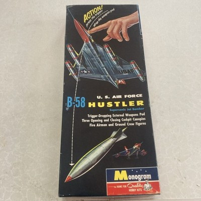 RESALE SHOP - MONOGRAM B-58 Hustler US Air Force 1:121 Aircraft Model Kit c1996 Sealed-READ - RSTY-MGM-6821-LN8026