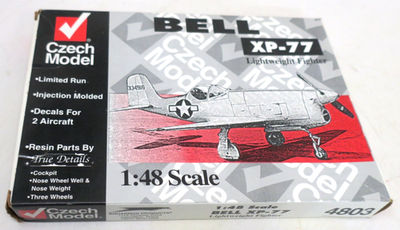 RESALE SHOP - Czech Model Bell XP-77 1:48 Model Airplane Kit c1997 Sealed Parts - STORE-CM-4803-NOB7868