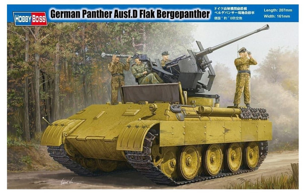 RESALE SHOP - Hobby Boss 1/35 German Panther Ausf.D Flak Bergepanther Tank Model Kit - 82492 - STORE-HB-82492-NS2472