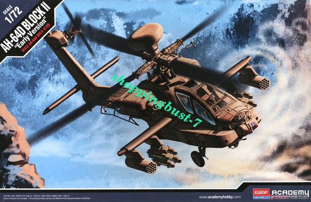 RESALE SHOP - Academy AH-64D Block II 'Early Version' Helicopter 1:72 Model Kit Sealed-READ - TERO-ACY12514-U7938