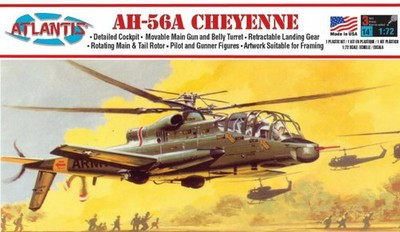 RESALE SHOP - Atlantis AH-56A Cheyenne Helicopter 1:72 Aircraft Plastic Model Kit Sealed-READ - TERO-ATL-A506MI-U7936