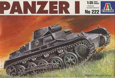 RESALE SHOP - ITALERI German Tank Pz.Kpfw.I Ausf.B Panzer 1 Tank Model Kit c1980 Rare - - TERO-ITA-222-U7900