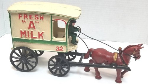 RESALE SHOP - Artmark Cast Iron Milk Wagon (No Accessories) - Preowned - JACL-7837