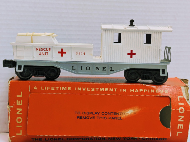 RESALE SHOP - Lionel First Aid Medical Rescue Car #6814 - LYEI-6814-U5075