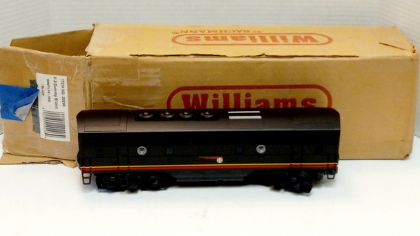 RESALE SHOP - Williams O Scale Unpowered Santa Fe Black Bonnet F-3 B Unit - RIOR-WILL20296-NOB5090