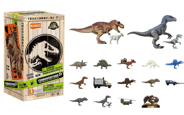 OakridgeStores.com | BLOKEES - Jurassic World Terraventure TS 01 Dinosaur Capture Operation - Mini Blindbox Collectible - 75641 810181531381