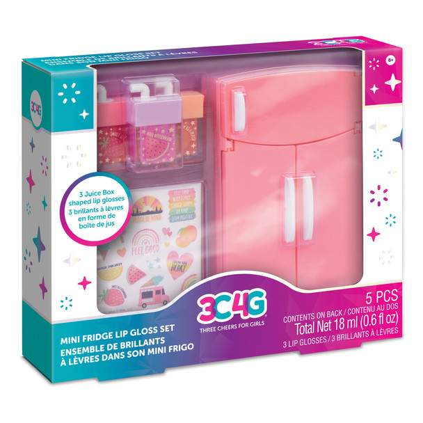OakridgeStores.com | Make It Real - 3C4G Mini Fridge Lip Gloss Set - Role Play Beauty Kit for Ages 8+ - 10054 638241100540
