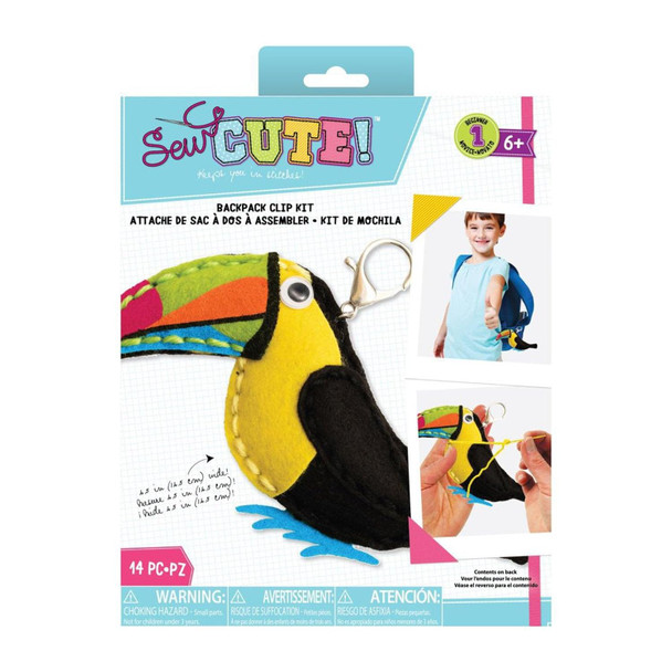 OakridgeStores.com | Great Explorations - Colorbok Toucan SEW Cute Keychain - Felt Sewing Keychain Kit - 34004933 718813409445