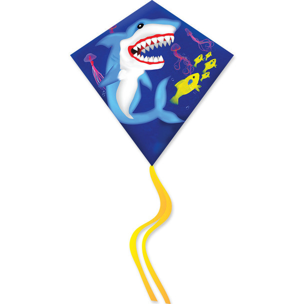 OakridgeStores.com | Premier Designs - 25 inch Diamond Kite - Shark Design, Beginner Flyer - 16068 630104160685