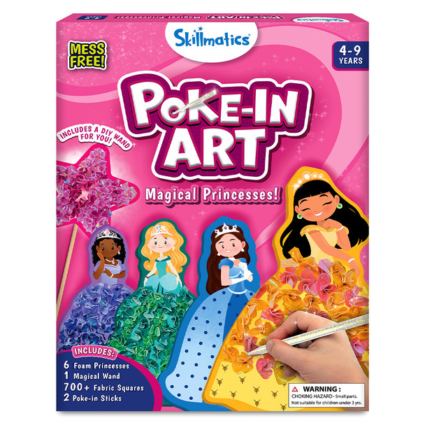 OakridgeStores.com | Skillmatics - Poke-In Art - Princesses - Fabric Poke Art Kit - 885PIAP 8904279506800