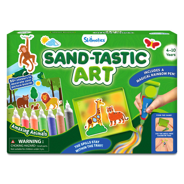 OakridgeStores.com | Skillmatics - Sand-Tastic Art Animals - Sand Art Activity Kit for Kids - 974SAAA 8904279507517