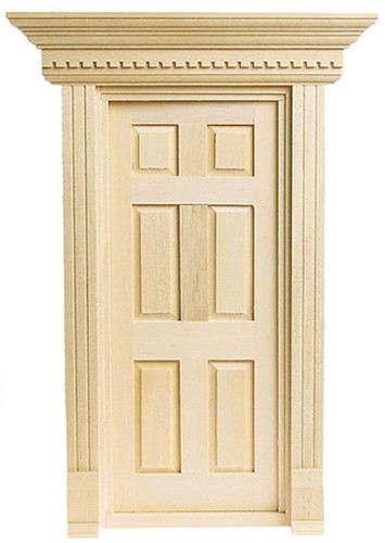 OakridgeStores.com | Houseworks - Yorktown Prehung Door - 1:24 Scale Dollhouse Miniature - H6014 022931260148