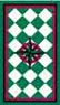 OakridgeStores.com | Brodnax Prints - Floorcloth: Green Mariner - Fabric - 1:12 Scale Dollhouse Miniature - FC105