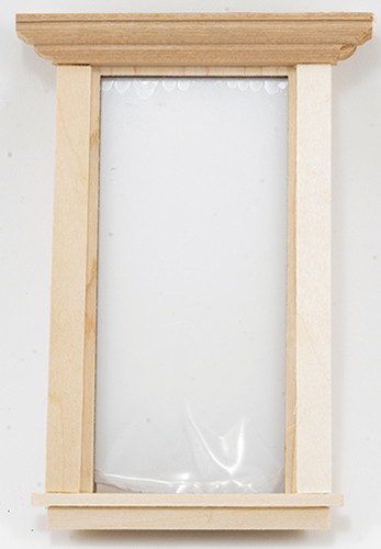 OakridgeStores.com | ALESSIO - Classical Window - One Pane - 1:12 Scale Dollhouse Miniature Window - 403C