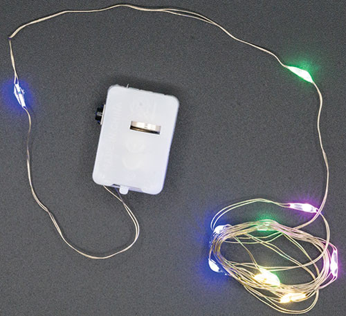 OakridgeStores.com | Artisan Creations - Waterproof Battery LED Fairy String Lights, 4 Color, 3 Speed, 78.74 in - for All Scales Dollhouse Miniature - 415
