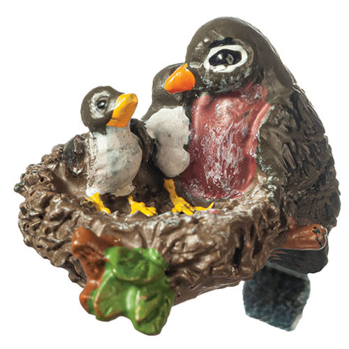 OakridgeStores.com | Aztec - Robin's Nest - Bird Nest Accessory - 1 Scale Dollhouse Miniature - A6054