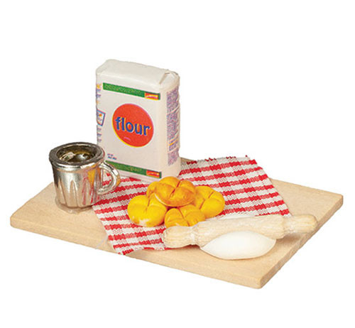 OakridgeStores.com | Aztec - Muffin Baking Board - Kitchen Baking Accessory - 1" Scale Dollhouse Miniature - A9957
