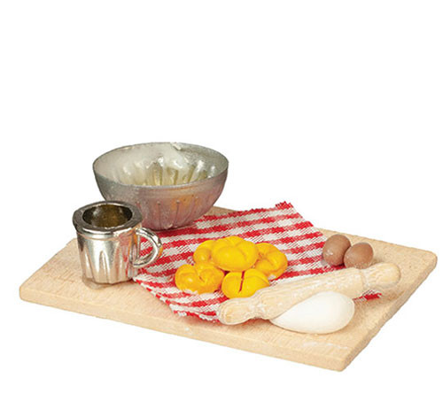 OakridgeStores.com | Aztec - Muffin Baking Set - Kitchen Baking Accessories - 1" Scale Dollhouse Miniature - A9958