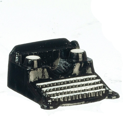 OakridgeStores.com | Aztec - Black Typewriter - 1:12 Scale Dollhouse Miniature - B0164