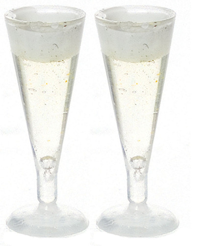 OakridgeStores.com | Aztec - Pilsner Beer Glasses - Set of 2 - 1" Scale Dollhouse Miniature - B0284