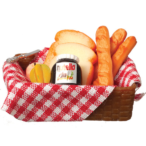 OakridgeStores.com | Aztec - Food Basket - 11 Piece Set - 1" Scale Dollhouse Miniature - B3277