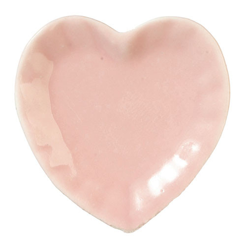OakridgeStores.com | Aztec - Heart Plate, Pink - 1:12 Scale Dollhouse Miniature Dinnerware - G5924