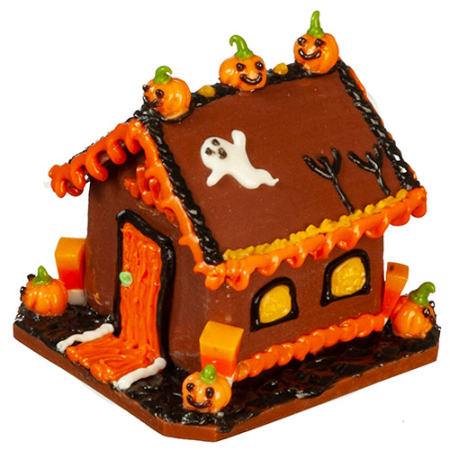 OakridgeStores.com | Aztec - Halloween Gingerbread House - 1" Scale Dollhouse Miniature Food - G6255