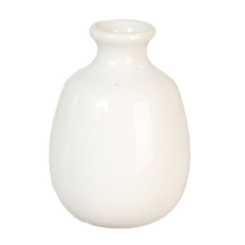 OakridgeStores.com | Aztec - White Vase - 1" Scale Dollhouse Miniature - G6518