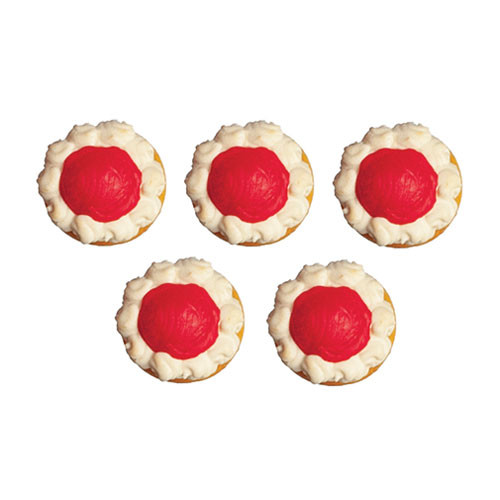 OakridgeStores.com | Aztec - Strawberry Donuts - Set of 5 - 1:12 Scale Dollhouse Miniature - G6751