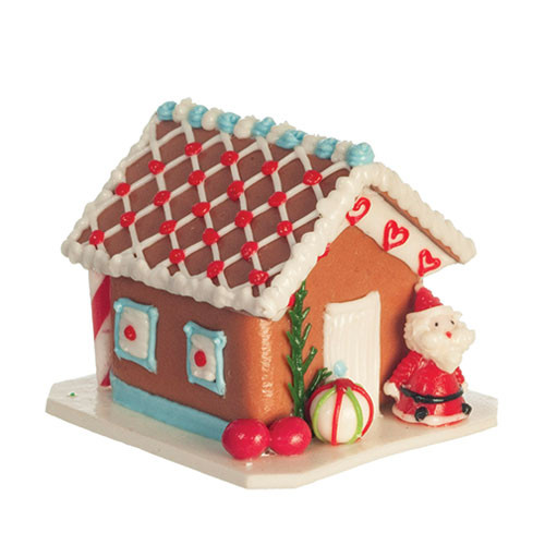 OakridgeStores.com | Aztec - Christmas Gingerbread House - 1" Scale Dollhouse Miniature - G6765