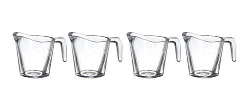 OakridgeStores.com | Aztec - Clear Pitchers without Lids - Set of 4 - 1:12 Scale Dollhouse Miniature - G7441 717425774415
