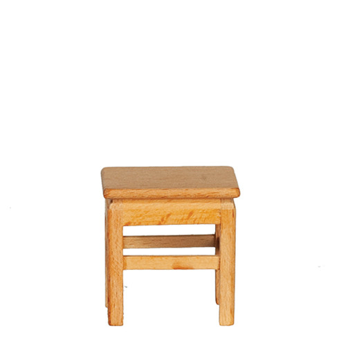 OakridgeStores.com | Aztec - Low Stool - Unfinished - Kitchen - 1:12 Scale Dollhouse Miniature - T4630