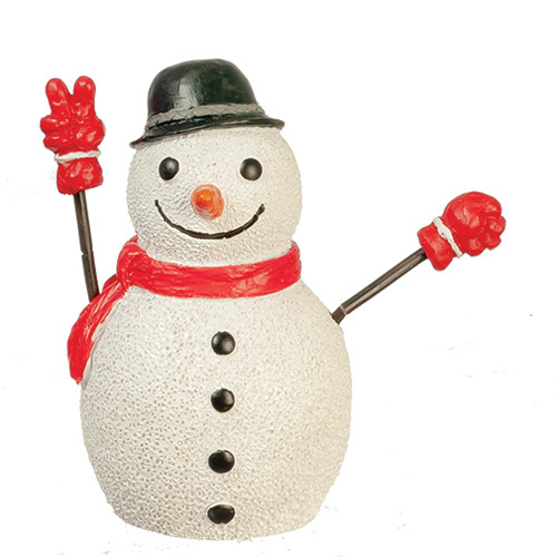 OakridgeStores.com | Aztec - Snowman - Holiday Decor - 1:12 Scale Dollhouse Miniature - T8428